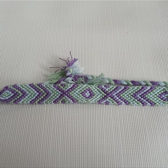 Handmade Colorful Embroidery Floss Adjustable Friendship Style Bracelet Bundle - Picture 6 of 11